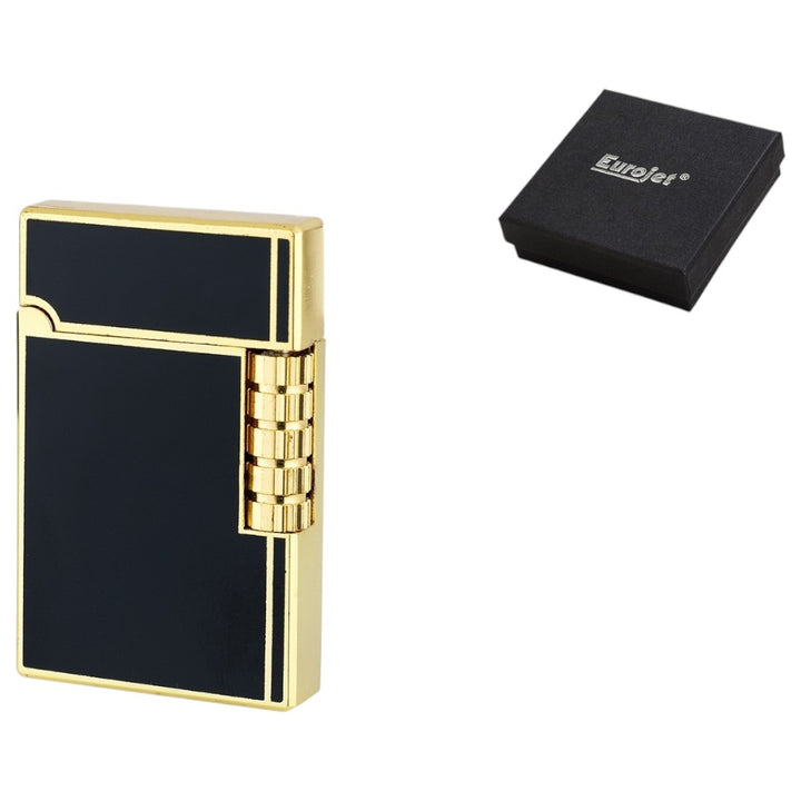 Eurojet Milan Jet Black Gold Sten Lighter - Lighter from Eurojet at The Prince Webshop