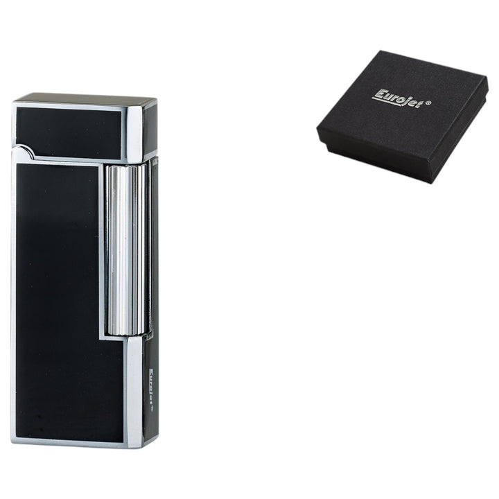 Eurojet Bella Classic Gaslighter med Sten - Sort Sølv - Lighter fra Eurojet hos The Prince Webshop