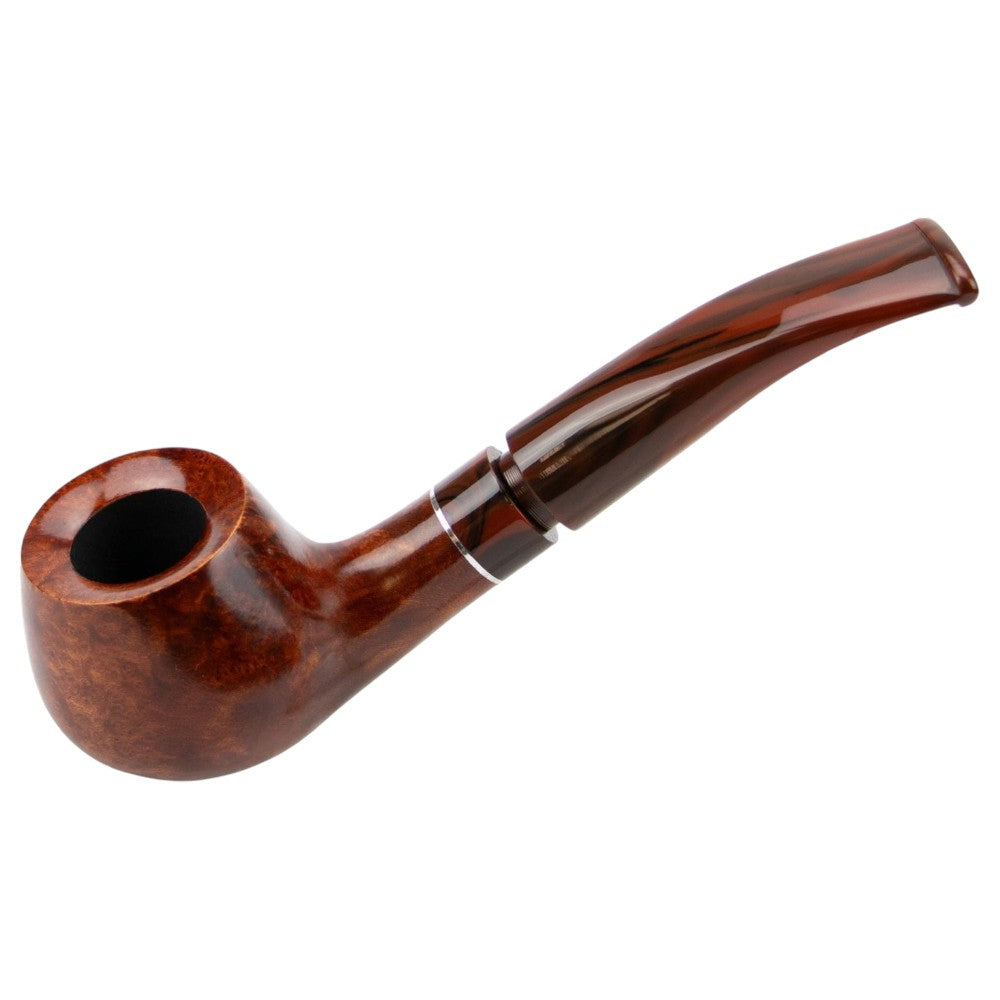 Cesare Barontini "Lido" Glat Halvbøjet Pibe - Elegant Luxus - Pibe fra Cesare Barontini hos The Prince Webshop