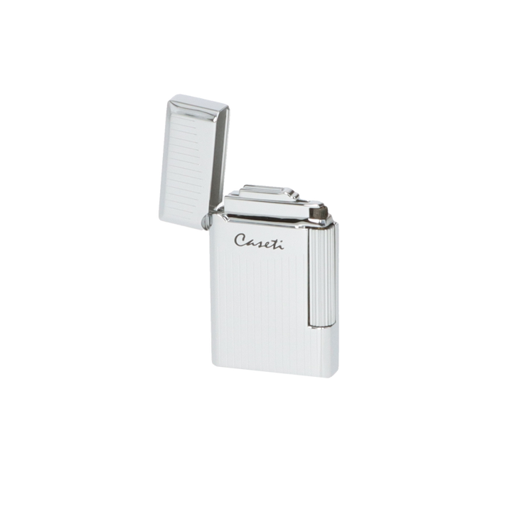 CASETI Paris Flint Lighter - Chrome Lines - Lighter fra Caseti hos The Prince Webshop