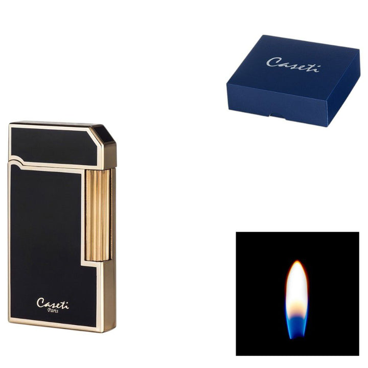 CASETI Rome Flint Lighter - Black Gold Elegance - Lighter fra Caseti hos The Prince Webshop
