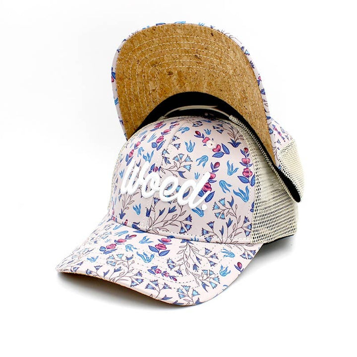WOED trucker cap i champagne med korkskærm - Baseball Cap fra Woed hos The Prince Webshop
