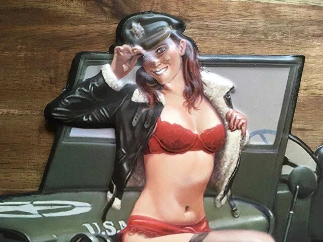 Retroworld Willys Army Jeep Metal sign - 40 x 28 cm - Metal sign from Retroworld at The Prince Webshop