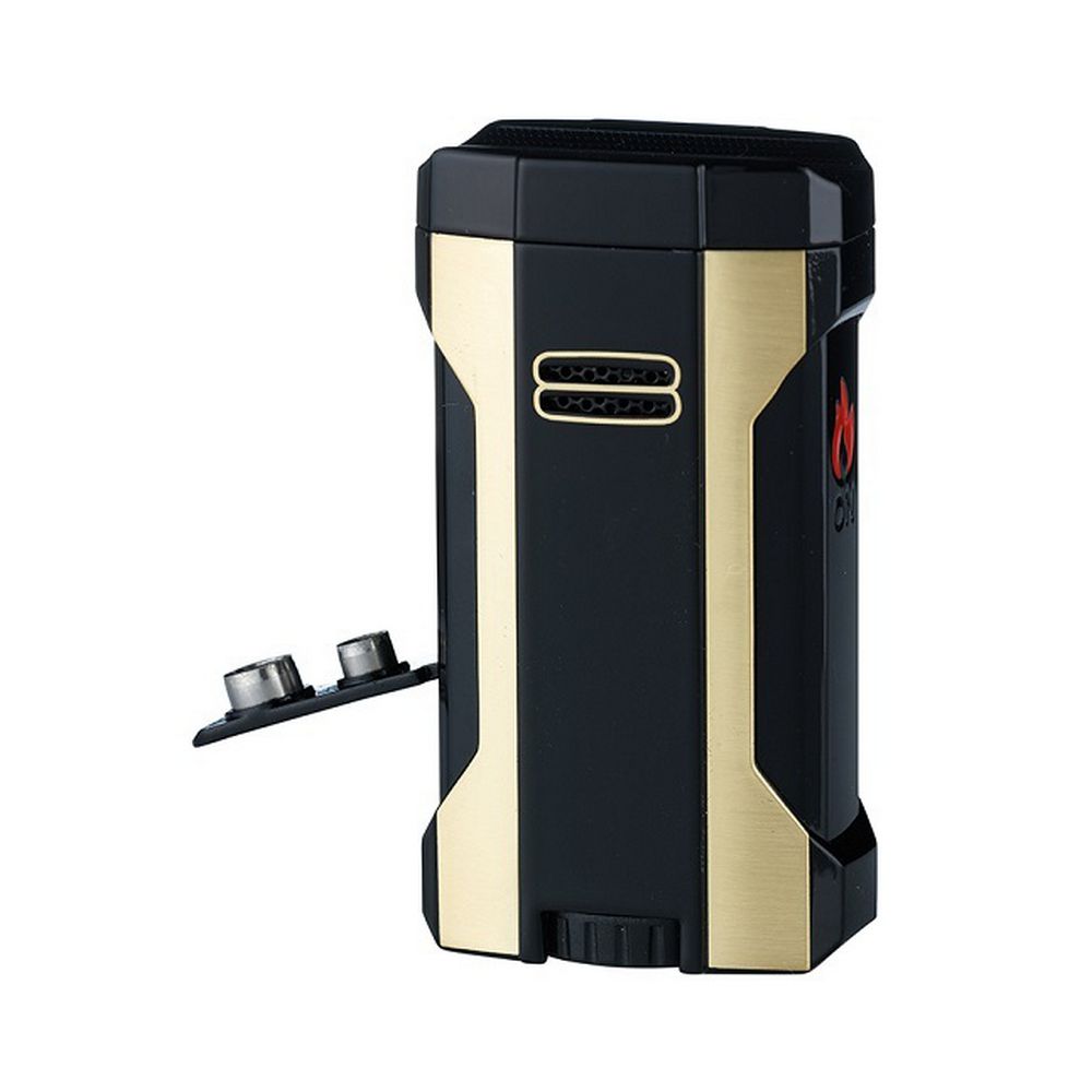 Winjet MAD MAX Cigar Lighter 4 x Jet - Black Gold - Lighter from Winjet at The Prince Webshop