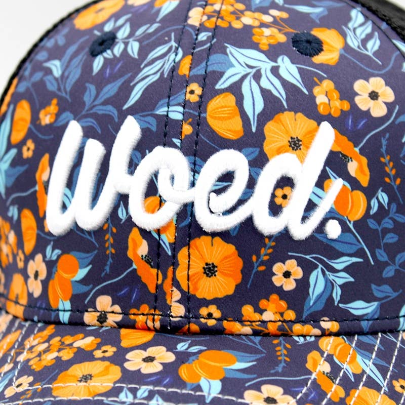 WOED trucker cap i fersken med korkskygge - Baseball Cap fra Woed hos The Prince Webshop