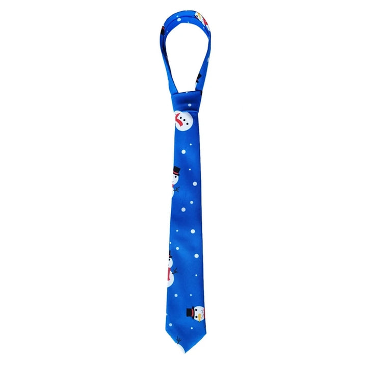 Snazzy Santa Christmas Tie - Blue Snowmen - Tie from Snazzy Santa at The Prince Webshop