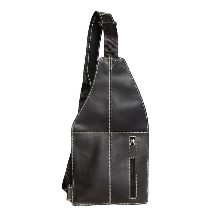 Arrigo Crossbody Shoulder Bag Buffalo Leather - Black - Bag from Arrigo at The Prince Webshop