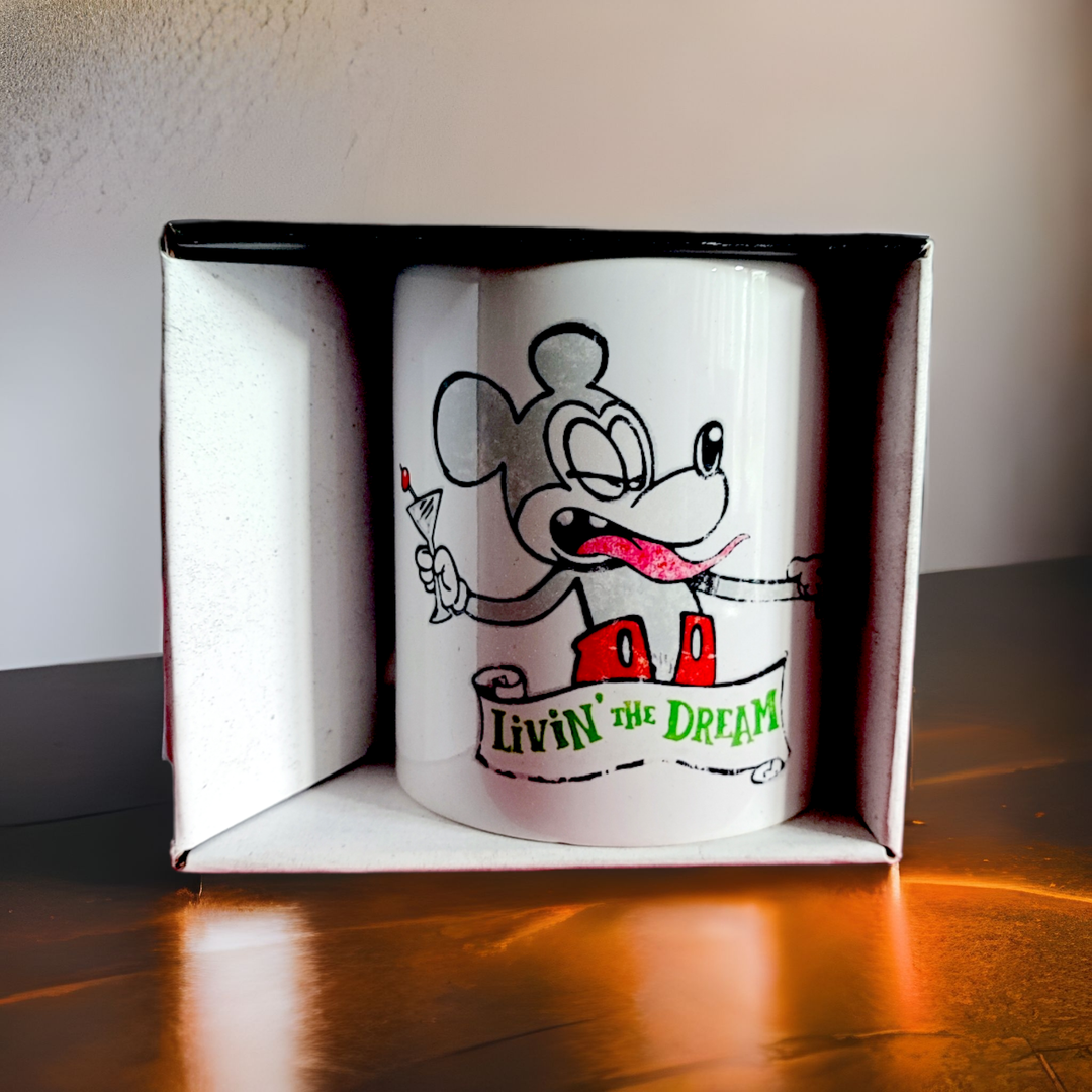 Banksy Ceramic Mug 325ml - Mickey Living the Dream - Krus fra Banksy's Grafitti hos The Prince Webshop