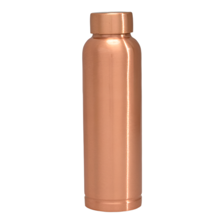 Pure Copper Water Bottle Smooth - 1 liter - Gift Idea from Ayurveda Specialist B.V. at The Prince Webshop