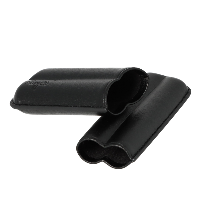 Angelo Cigar Case - 2 pcs. 47 Ring Gauge - Black Imitation Leather - Cigar Case from Angelo at The Prince Webshop