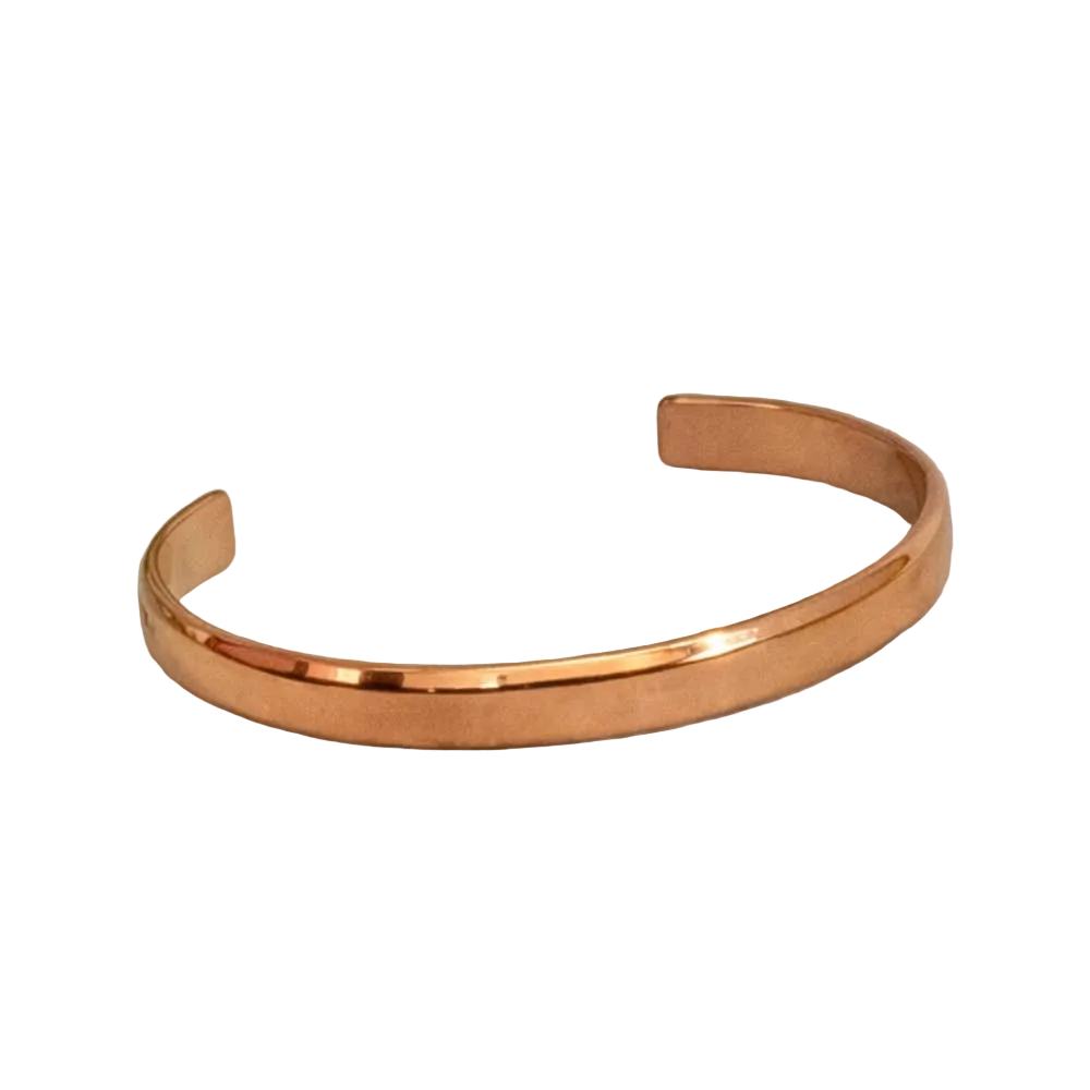 Glatpoleret klemmearmbånd i kobber - Armbånd fra Ayurveda Specialist B.V. hos The Prince Webshop