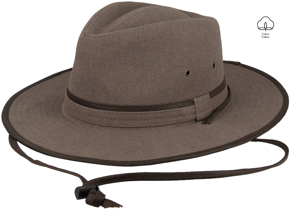 Fletchet ALP1 Safarihat Aleh73 - Brun Bomuld - Safari Hat fra M BY FLECHET hos The Prince Webshop