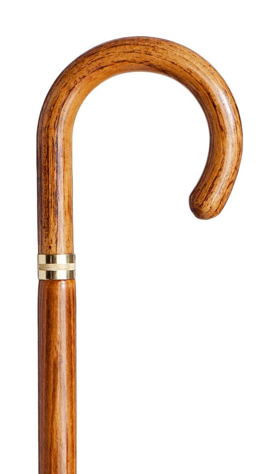 Walking stick in beech wood with decoration and rubber grip. - Spade sticks from Segorbina BASTONES at The Prince Webshop