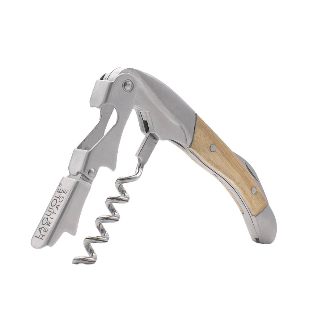 Laguiole Heritage Sommelier Proptrækker med Bambushåndtag - Proptrækker fra Laguiole by Polyflame hos The Prince Webshop
