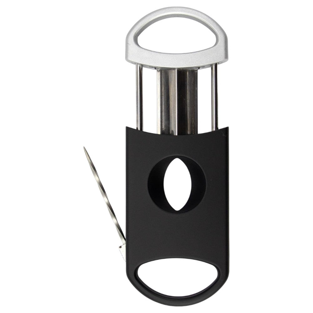 Cigar Cutter V "Kerb" Cut + Poker - Cigar Klipper fra The Prince's Collection hos The Prince Webshop