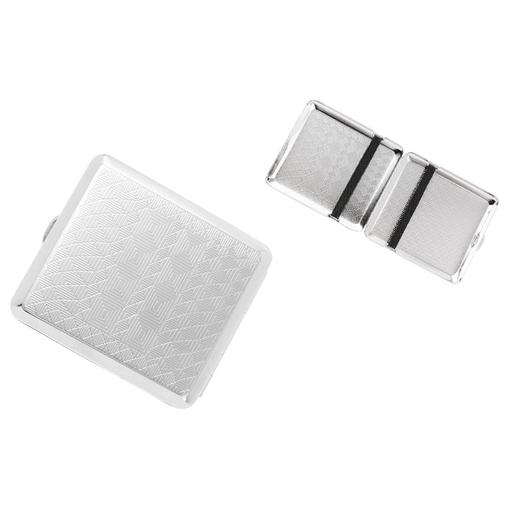 Angelo Cigarette Case - 18 King Size - Chrome Decor Rubber - Cigarette Case from Angelo at The Prince Webshop