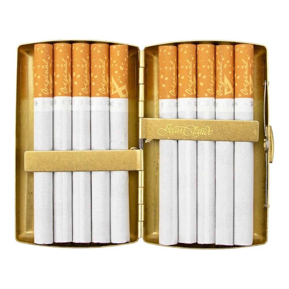 JC Brass Antique Cigaret Etui til 10 King Size - Cigaret Etui fra Jean Claude hos The Prince Webshop
