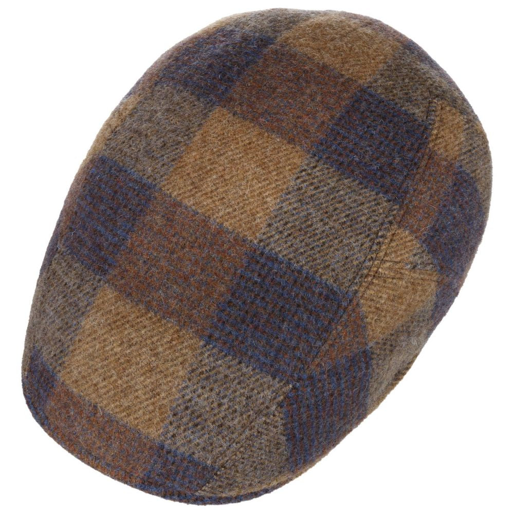 Stetson Ivy Cap Wool Glen Check Cognac - Flat Cap fra Stetson hos The Prince Webshop