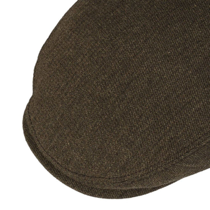 Stetson Kent Wool/Linen Mud Driver Cap Sixpence - Flat Cap fra Stetson hos The Prince Webshop
