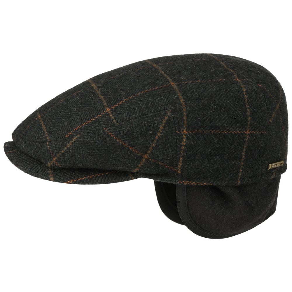 Stetson Kent Wool EL Driver Cap Sixpence with Earflaps - Flat Cap from Stetson at The Prince Webshop