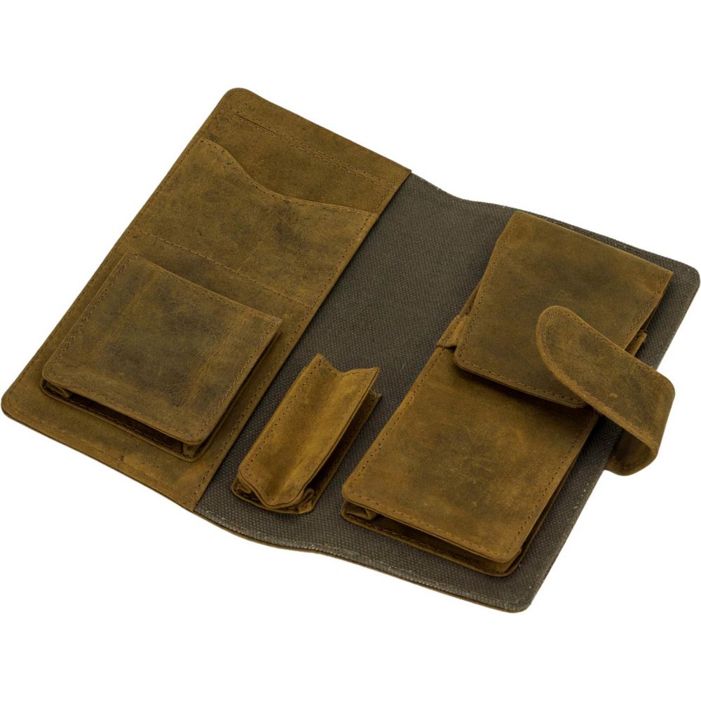 Passatore Cigar Case in Antique Brown Leather - Cigar Case from Passatore at The Prince Webshop