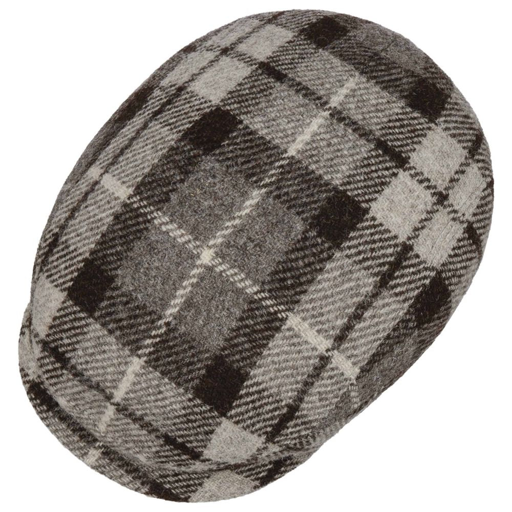Driver Cap Sustainable Harris Tweed Undyed Virgin Wool - Flat Cap from Stetson at The Prince Webshop