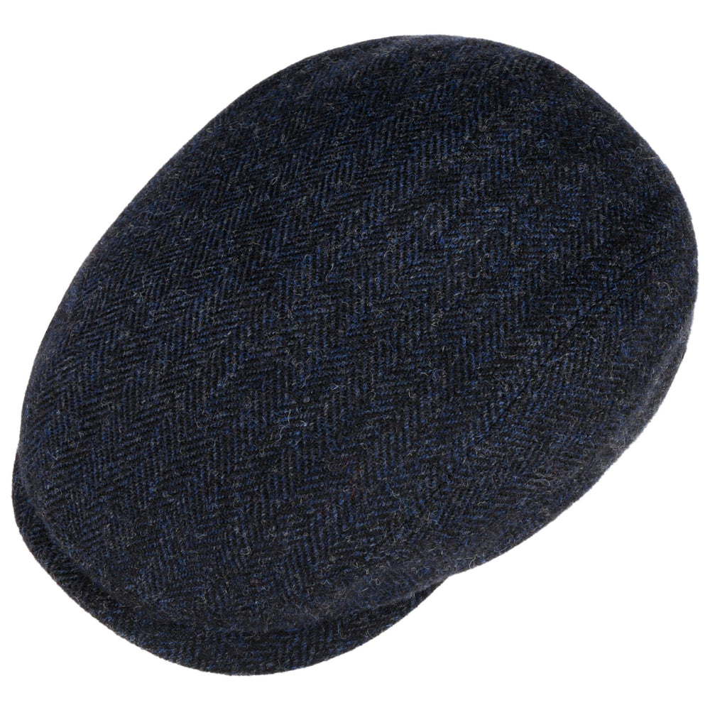 Stetson Driver Cap Wool Herringbone Dark Navy - Flat Cap fra Stetson hos The Prince Webshop