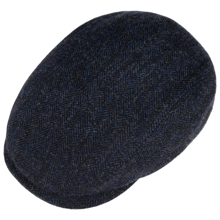 Stetson Driver Cap Wool Herringbone Dark Navy - Flat Cap fra Stetson hos The Prince Webshop