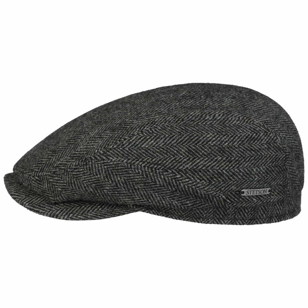 Stetson Driver Cap Wool Herringbone Moss Green - Flat Cap from Stetson at The Prince Webshop
