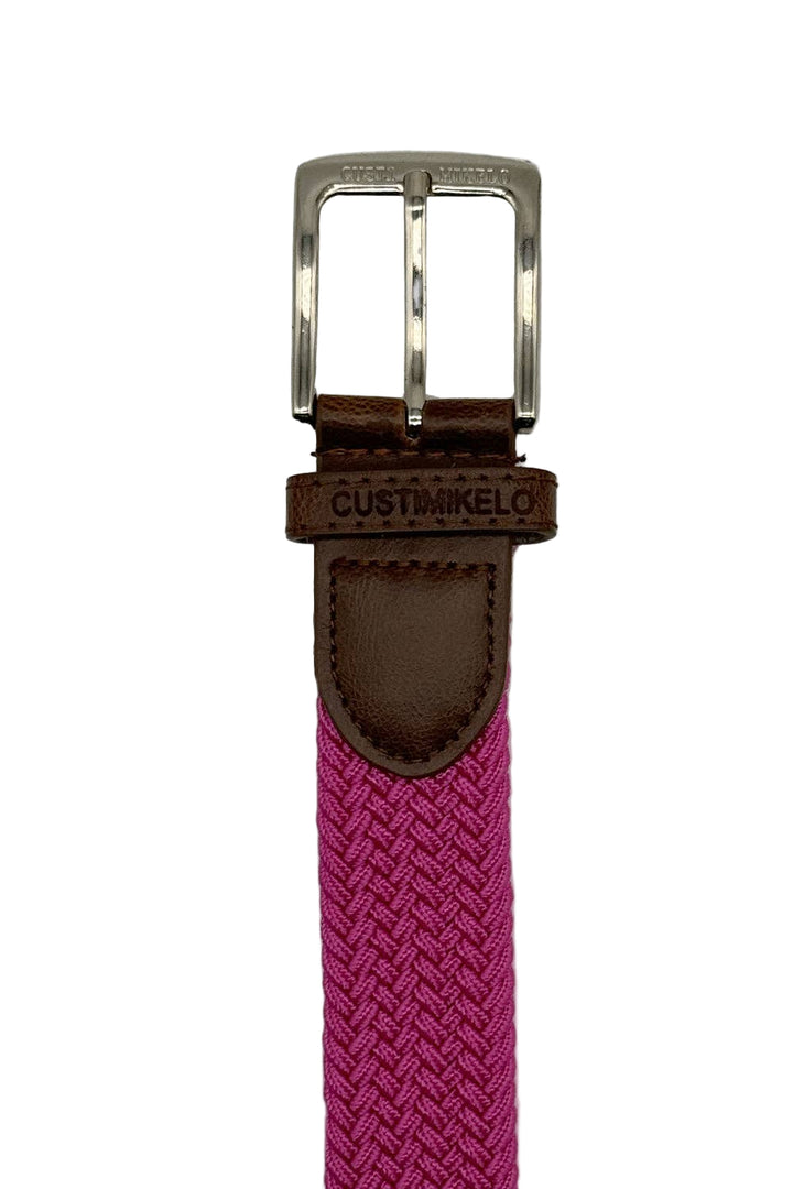 Custi Mikelo Flettet Elastisk Bælte Fuchsia | mod 13 - Bælte fra Custi Mikelo hos The Prince Webshop