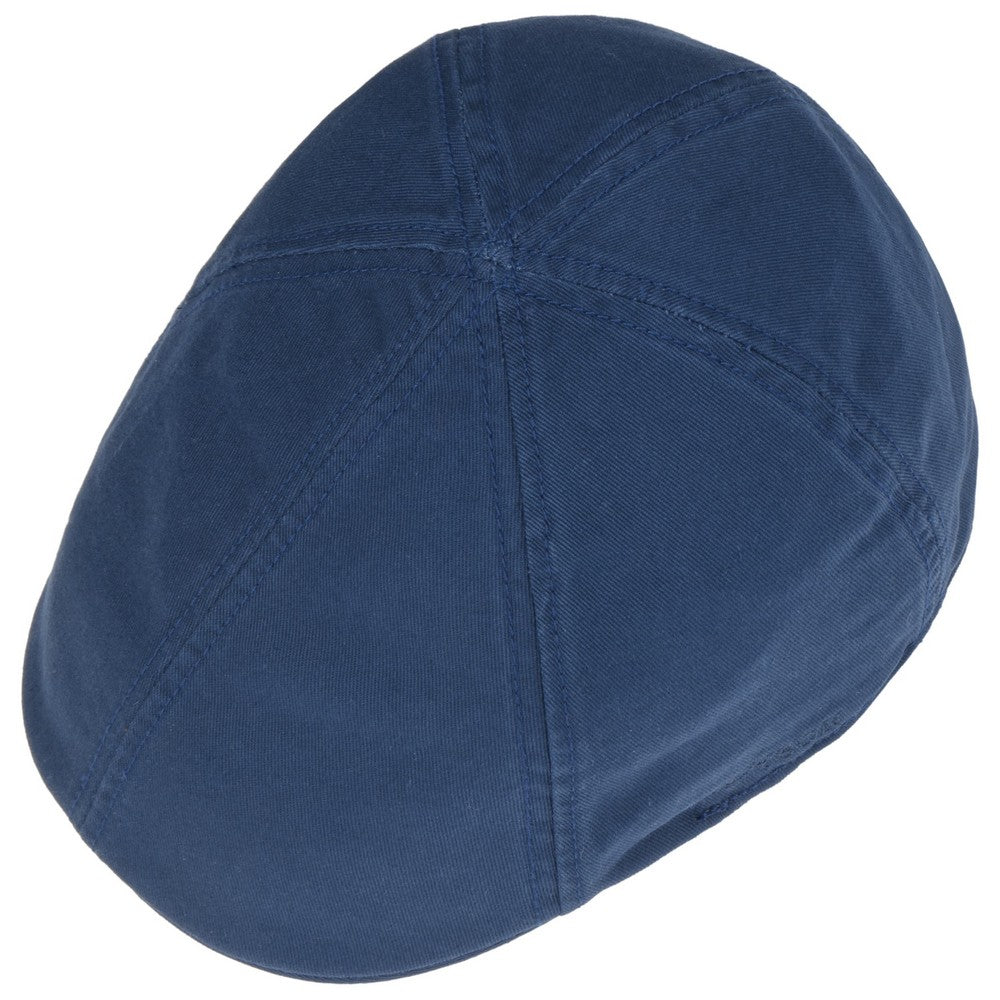 Stetson Texas Flat Cap Cotton - Blå Duck Cap - Flat Cap fra Stetson hos The Prince Webshop