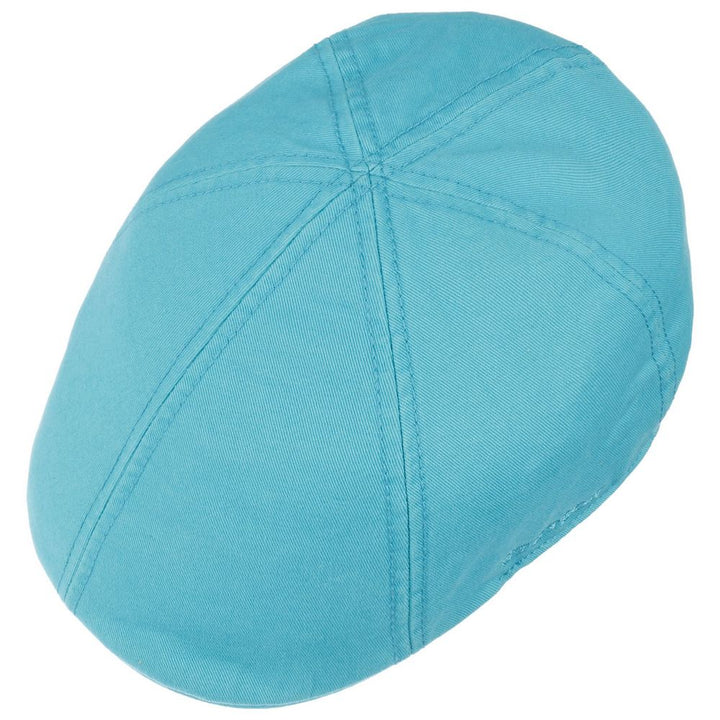 Stetson Texas Flat Cap Cotton - Turkis Duck Cap - Flat Cap fra Stetson hos The Prince Webshop