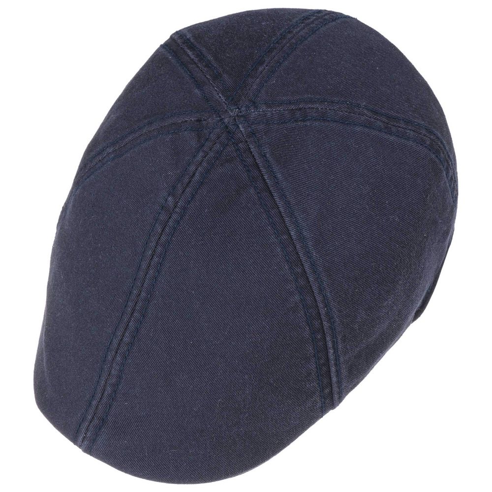 Stetson Texas Flat Cap Cotton - Navy Blue Duck Cap - Flat Cap from Stetson at The Prince Webshop