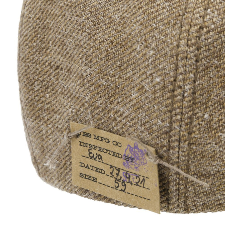 Stetson 8-panel Peaky Blinders Style Cap Brun Linned - Flat Cap fra Stetson hos The Prince Webshop