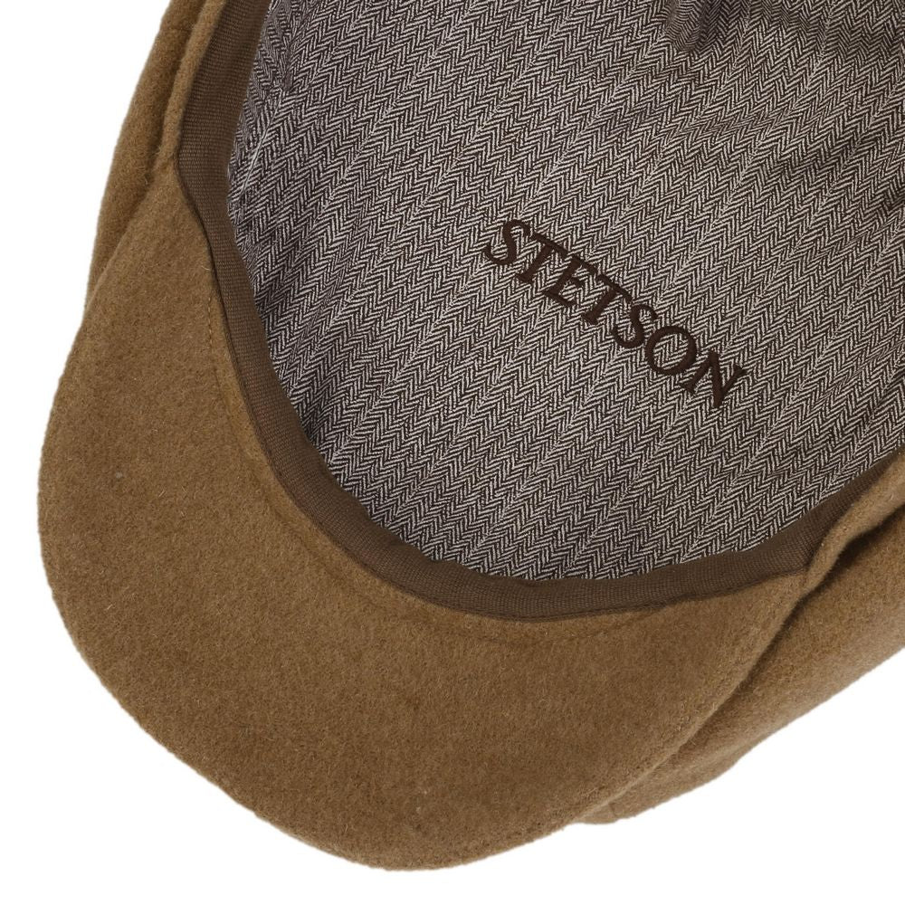 Stetson Hatteras Flat Cap Wool Cashmere Camel - Flat Cap fra Stetson hos The Prince Webshop
