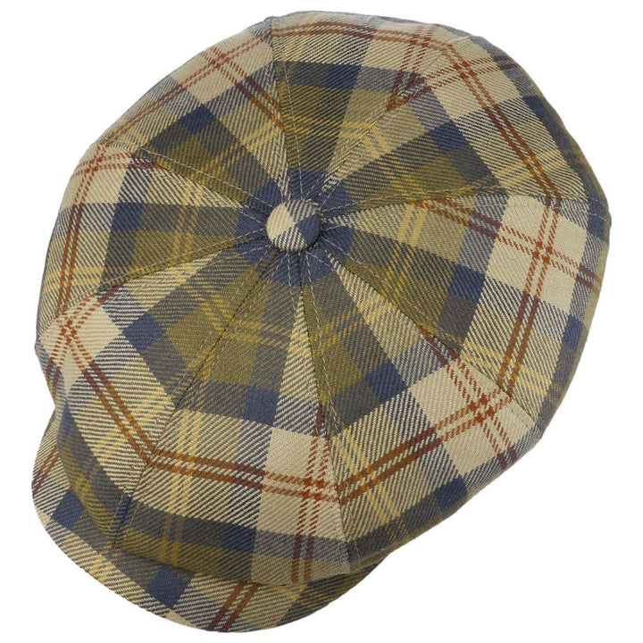 Stetson Hatteras Wool Silk Plaid Check - Flat Cap from Stetson at The Prince Webshop