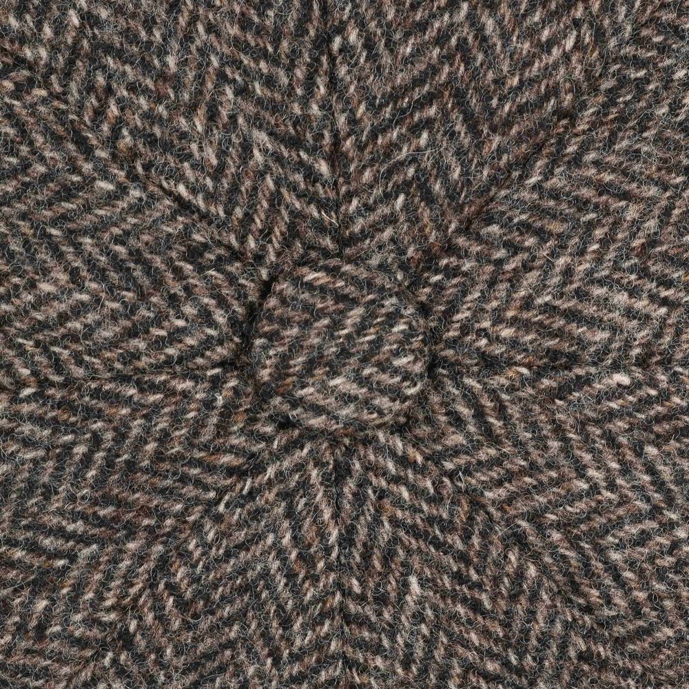 Stetson Hatteras Lysegrå Sildeben Uld Flat Cap - Flat Cap fra Stetson hos The Prince Webshop