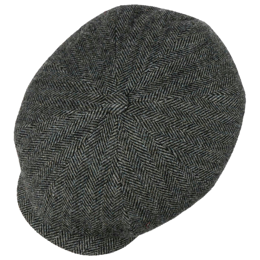 Stetson Hatteras Mosgrøn Sildeben Uld Flat Cap