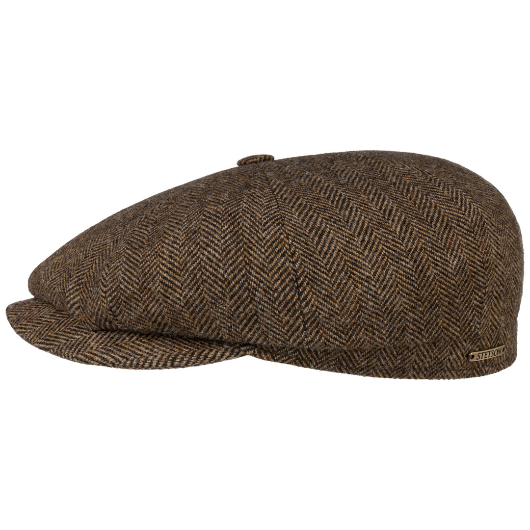 Stetson Hatteras Brun Sildeben Uld Flat Cap - Flat Cap fra Stetson hos The Prince Webshop