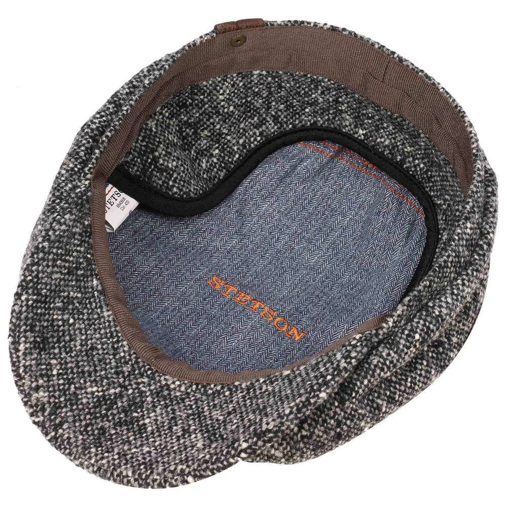 Stetson Hatteras EF Donegal WV - Jomfru Uld og Øreklapper - Flat Cap fra Stetson hos The Prince Webshop
