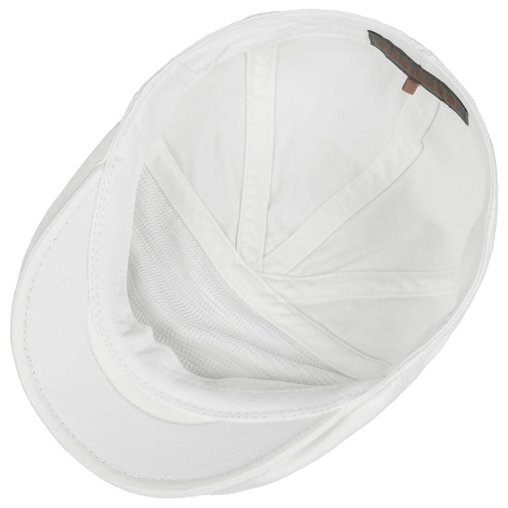 Stetson Ivy Cap Cotton - Hvid Bomulds Sixpence - Flat Cap fra Stetson hos The Prince Webshop