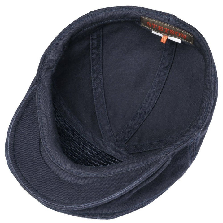 Stetson Ivy Cap Cotton - Blue Cotton Sixpence - Flat Cap from Stetson at The Prince Webshop