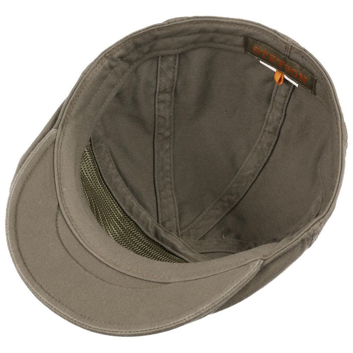 Stetson Ivy Cap Cotton - Grøn Bomulds Sixpence - Flat Cap fra Stetson hos The Prince Webshop
