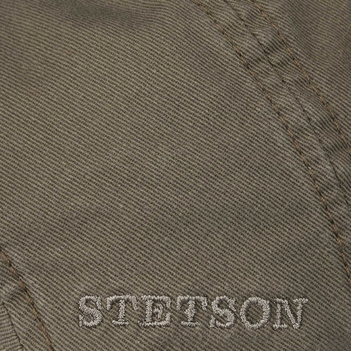 Stetson Ivy Cap Cotton - Grøn Bomulds Sixpence - Flat Cap fra Stetson hos The Prince Webshop