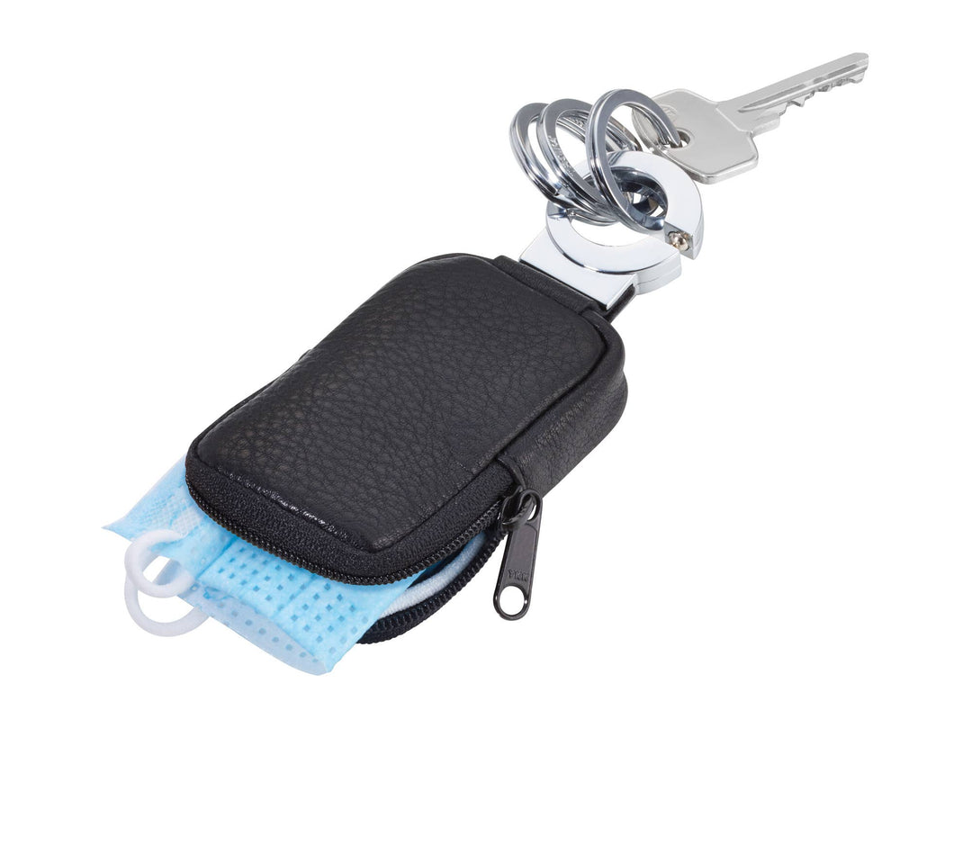 TROIKA - POCKET CLICK Key ring with pocket + 3 rings | leather - Key ring from Troika at The Prince Webshop
