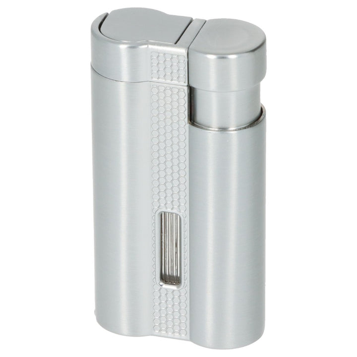Winjet Carlton 3XJet Cigar Lighter Silver with Drill - Lighter from Winjet at The Prince Webshop