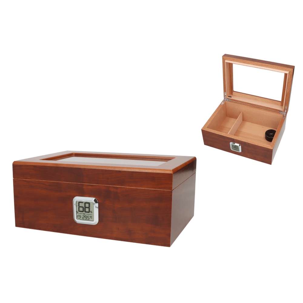 Angelo 50-75 Cigar Humidor med Glaslåg - Cigar Humidor fra Angelo hos The Prince Webshop