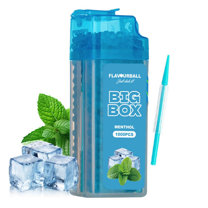 1000 stk Menthol Flavour Balls Aroma Kugler i Big Box - Aroma Kugler fra FLAVOUR BALLS hos The Prince Webshop