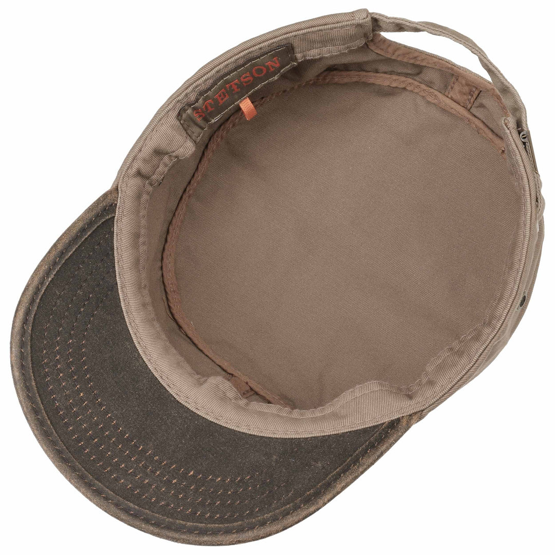 Stetson Two Color Army Cap Cotton Sand - Army Cap fra Stetson hos The Prince Webshop