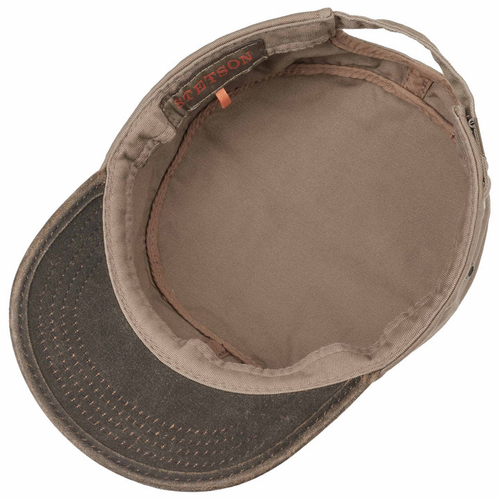 Stetson Two Color Army Cap Cotton Sand - Army Cap fra Stetson hos The Prince Webshop